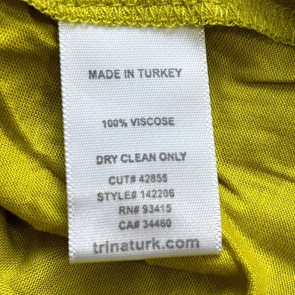 Trina Turk Racer Back Tank Top Bundle Small 100% Viscose Chartreuse Red Orange - Picture 10 of 16